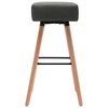 vidaXL Barstoelen 2 st stof donkergrijs