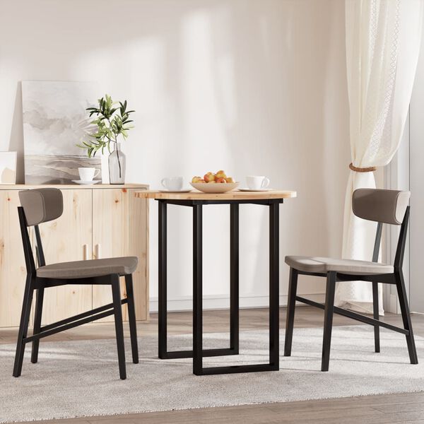 vidaXL Tafelblad rond &Oslash; 50x2 cm massief acaciahout