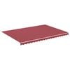 vidaXL Vervangingsdoek voor luifel 5x3,5 m polyester bordeauxrood