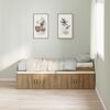vidaXL Bedframe met lade Artisan Eiken 90 x 190 cm Bewerkt hout