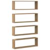 vidaXL Wandplank 4 pcs Ambachtelijk eiken 80 x 15 x 26 cm Bewerkt hout