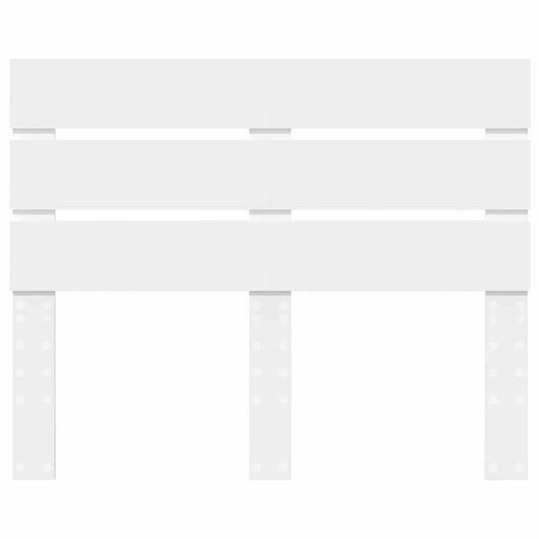 vidaXL Hoofdbord met hoofdeinde Wit 135 cm Bewerkt hout