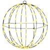 vidaXL Bal Warmwit 40 x 40 x 42 cm Metaal 120 LED's
