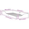vidaXL Bedframe Wit 100 x 210 cm Massief grenenhout