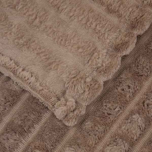 vidaXL Gooi Deken Kameel 240 x 220 cm Fleece