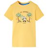 Kindershirt 128 lichtokerkleurig
