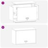 vidaXL Wandkast voor Garage Zwart 80 x 40 x 53 cm Poedercoating staal