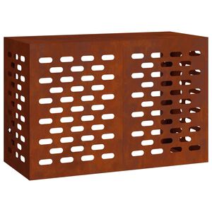 vidaXL Airconditioner hoes Roestkleurig 90 x 40 x 60 cm weervast staal