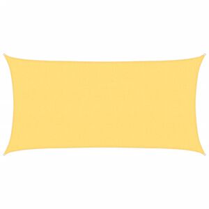 vidaXL Zonnescherm HDPE rechthoekig 2x4 m beige