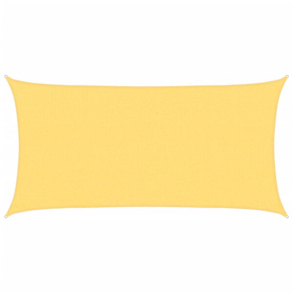 vidaXL Zonnescherm HDPE rechthoekig 2x4 m beige