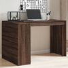 vidaXL Bureau 123,5x73,5x75 cm bewerkt hout bruin eikenkleurig