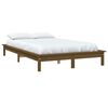 vidaXL Bedframe massief grenenhout honingbruin 140x190 cm