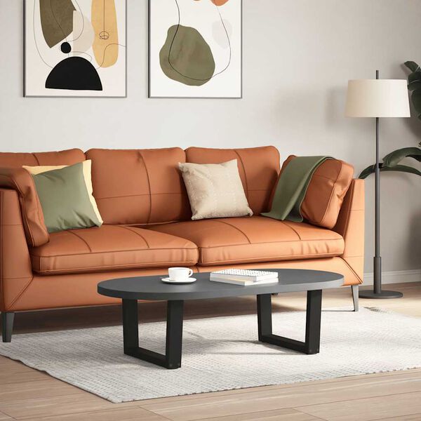 vidaXL Salontafelpoten 2 st V-vormig 50x(30-31,3) cm staal zwart