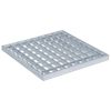vidaXL Rooster zilver 30 x 30 x 2 cm Warmgedipt Gegalvaniseerd Staal