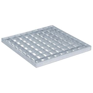 vidaXL Rooster zilver 30 x 30 x 2 cm Warmgedipt Gegalvaniseerd Staal