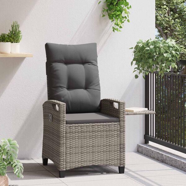 vidaXL Recliner Tuinstoelen 56 x 60 x 112 cm staal
