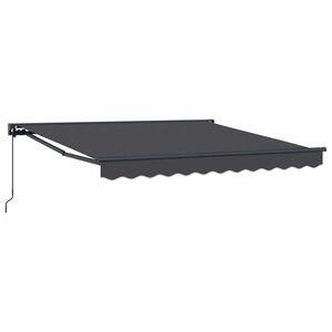 vidaXL Zijde Frame Antraciet 300 x 250 cm Polyester met PU-coating