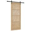 vidaXL Schuifdeur ORKDAL Naturel 86 x 211 cm Massief grenenhout