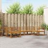 vidaXL Buiten bankenset 6 pcs Naturel Massief Acaciahout