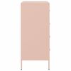 vidaXL Dressoir 68x39x89 cm staal roze
