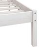 vidaXL Bedframe massief grenenhout wit 140x190 cm
