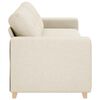 vidaXL Bank Beige 221 x 80 x 80 cm Linnen-mix stof