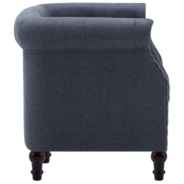 vidaXL Fauteuil stof donkergrijs