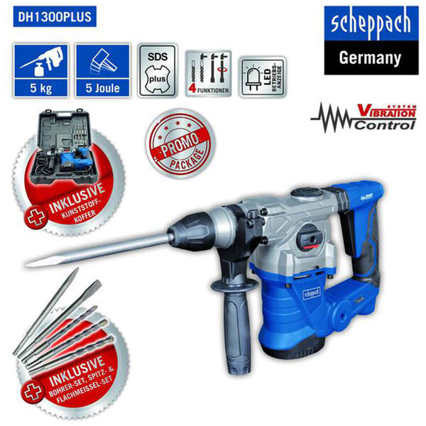 Scheppach Boor-/breekhamer DH1300PLUS 5 J 1250 W