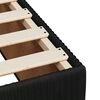 vidaXL Boxspring met matras fluweel zwart 180x200 cm