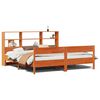 vidaXL Bed met boekenkast zonder matras grenenhout wasbruin 180x200 cm