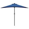 vidaXL Tuinparasol Azurblauw 294 x 150 x 223 cm Polyester en staal