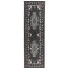 vidaXL Tapijtloper FLORNES Geweven Grijs Patroon 67 x 150 cm PP 7 mm