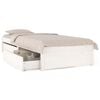 vidaXL Bedframe met lades wit 90x200 cm