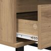 vidaXL Dressoir met lade artisanaal eikenkleurig Bewerkt hout