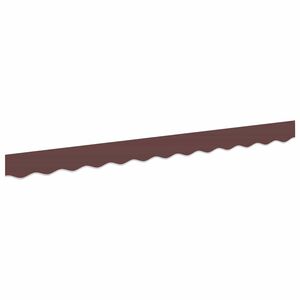 vidaXL Vervangende markies volant Bruin Streep 230 x 20 cm Polyester