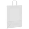 vidaXL Papieren zakken 250 st met hengsels 32x12x42 cm wit