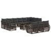 vidaXL Tuinbankenset 14 st Grijs en Donkergrijs poly rattan