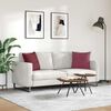 vidaXL Sofa Kussens 2 stuks Wijnrood 45 x 45 cm Stof