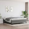 vidaXL Pocketveringmatras medium 180x200x20 cm stof donkergrijs