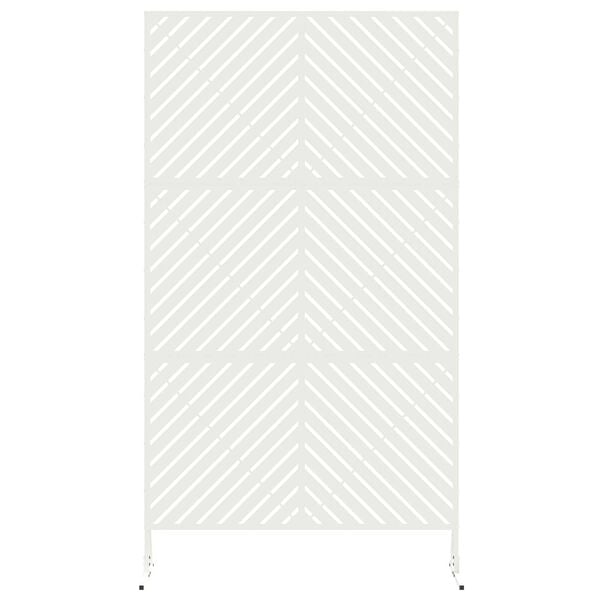 vidaXL Privacyscherm Wit 100 x 50 x 180 cm Staal