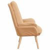 vidaXL Fauteuil Beige 69 x 74 x 93 cm Sherpa Stof