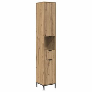 vidaXL Badkamer Kast Artisan Eiken 31,5 x 33 x 190 cm