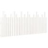 vidaXL Hoofdbord wandmontage 185x3x80 cm massief grenenhout wit