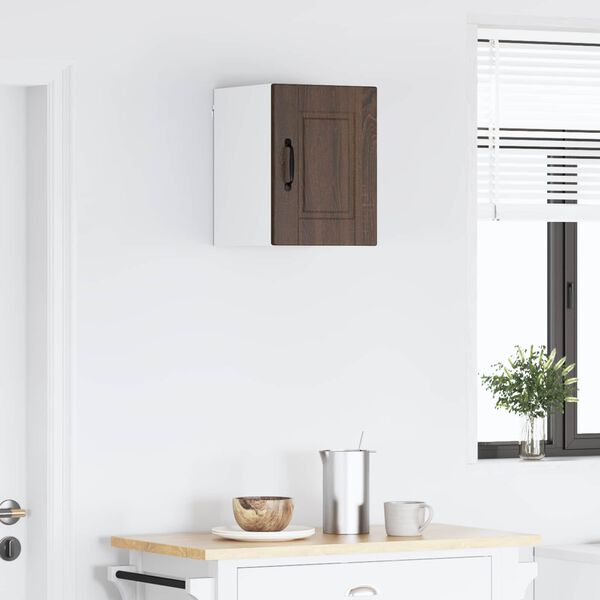 vidaXL Keukenkast met plank Bruin Eiken 30 x 31 x 40 cm Bewerkt hout