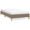 vidaXL Bedframe zonder matras 90x190 cm stof taupe