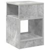 vidaXL Bijzettafel 2 pcs Beton Grijs 30,5 x 30 x 45 cm Bewerkt hout
