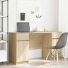 vidaXL Bureau met lade Sonoma eiken 140 x 49 x 76 cm Bewerkt hout