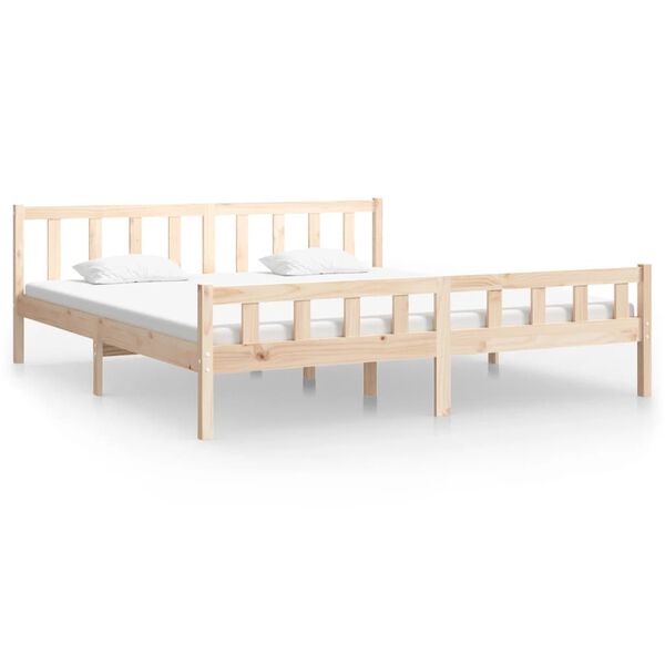 vidaXL Bedframe zonder matras massief hout 160x200 cm