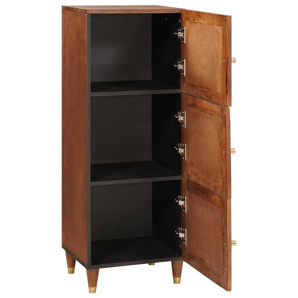 vidaXL Hoge kast Bruin 40 x 33.5 x 110 cm Bamboe en massief mango hout