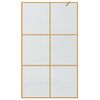 vidaXL Inloop Douche Wand Goud 115 x 195 cm gehard glas